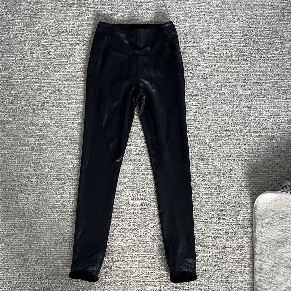 Victoria's Secret Shimmer Black Leggings